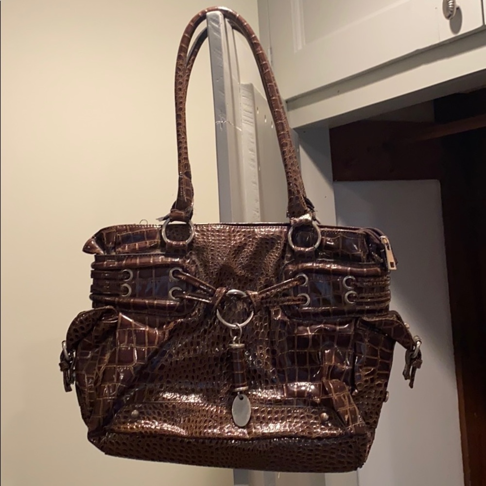 Faux Snakeskin Bag